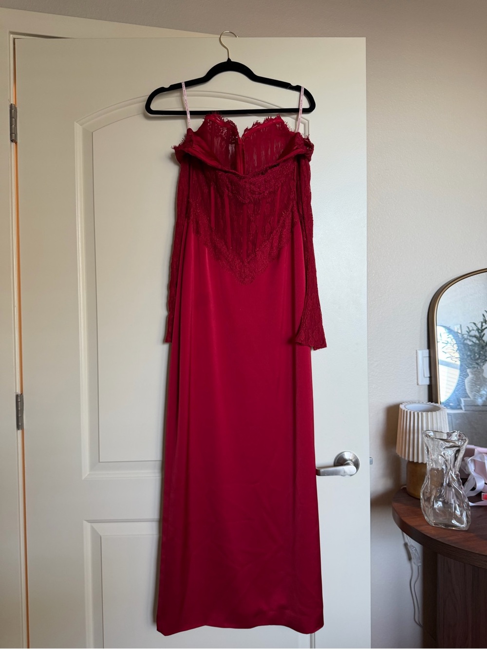 Miss Circle New York Nessa Red Lace Dress